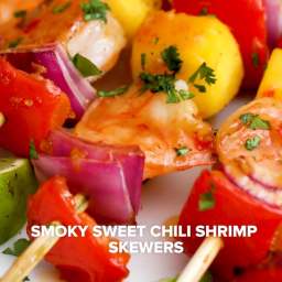 Smoky Sweet Chili Shrimp Skewers Recipe by Tasty