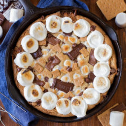 S'mores Skillet Cookie Cake
