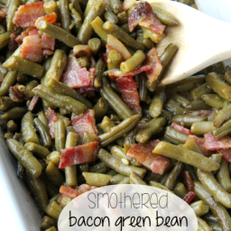 Smothered Bacon Green Bean Casserole