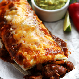Smothered Chile Colorado Burritos