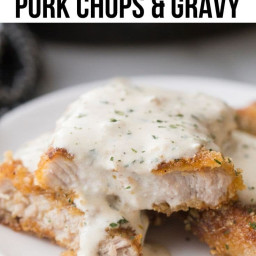 Smothered Keto Fried Pork Chops With Gravy