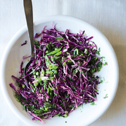 Snap Pea and Cabbage Slaw