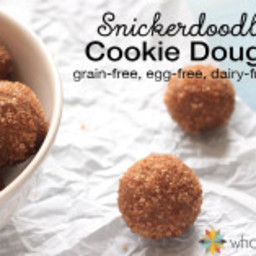 Snickerdoodle Cookie Dough Bites - paleo, grain-free, egg-free, low carb