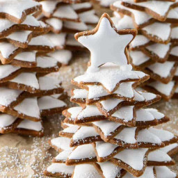 Snowy Gingerbread Christmas Trees