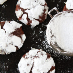 Snowy-Topped Brownie Drops