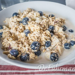 Soaked Oats and Blueberries