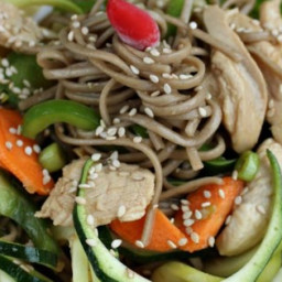 Soba Noodle Salad with Chicken and Sesame Recipe