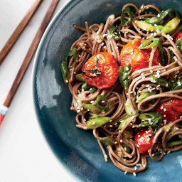 Soba Noodles with Miso-Roasted Tomatoes Recipe