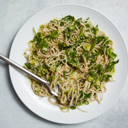 Soba with Green Chile Pesto