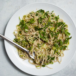 Soba with Green Chile Pesto