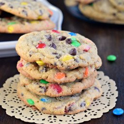 Soft and Chewy M&M Pudding Cookies