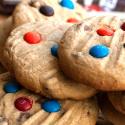 Soft Baked M and M Cookies