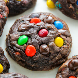 Soft Batch Chocolate M&M Cookies