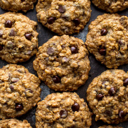 Soft & Chewy Oatmeal Chocolate Chip Cookies
