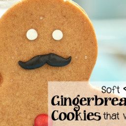 Soft Gingerbread Cookies that Don't Spread
