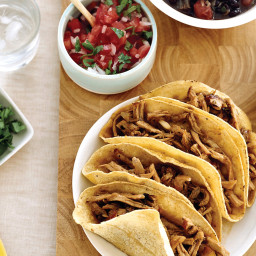 Soft Pork Tacos with Spicy Black Beans