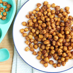 Soft Roasted Chickpeas Recipe (A Salty-Sweet Snack)