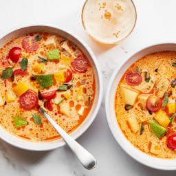 Sonoran-Style Potato, Cheese, and Tomato Soup Recipe
