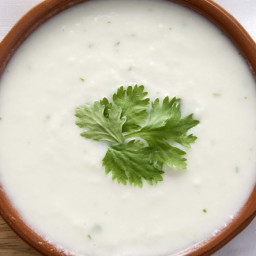 Sopa fría de coliflor y cilantro (4 personas)