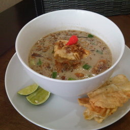 Soto betawi (Indonesian Beef Soup)