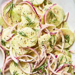 Sour Cream and Dill Cucumber Salad