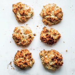 Sour Cream and Scallion Drop Biscuits