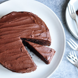 Sour-Cream Chocolate Cake