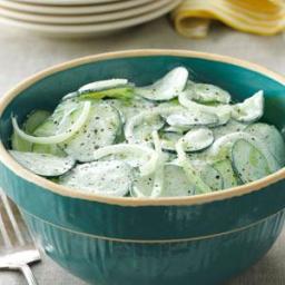 Sour Cream Cucumbers Recipe
