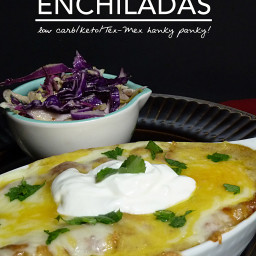 Sour Cream Enchiladas – A Low Carb Keto and Gluten Free Tex-Mex Classic