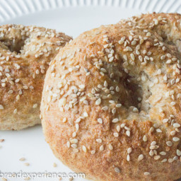Sourdough Bagels with Sprouted Wheat