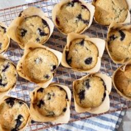 Sourdough Blueberry Muffins