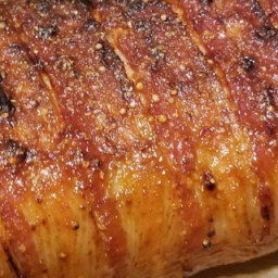 Sous Vide Bacon Wrapped Pork Loin