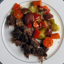 Sous Vide Chuck Pot Roast with Roasted Vegetables