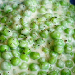 Sous Vide Creamed Sweet Peas with Shallot
