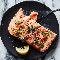 Sous Vide Salmon with Lemon and Dill