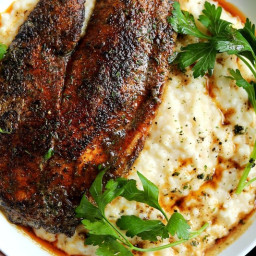 Southern Blackened Tilapia and Grits