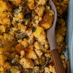 Southern Cornbread Dressing With Oysters and Sausage Recipe