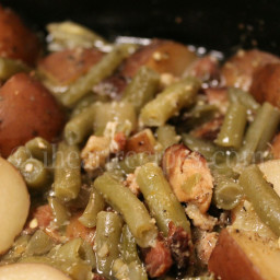 Southern Green Beans, Bacon, and Potatoes