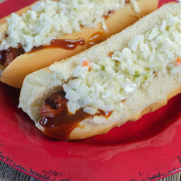 Southern Pickle Slaw Dogs