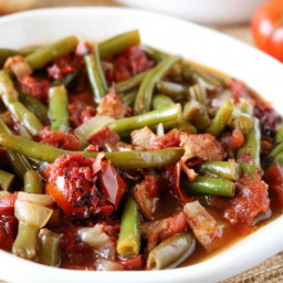 Southern Stewed Green Beans with Tomatoes