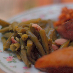 Southern Style Green Beans and Bacon (using a pressure cooker)