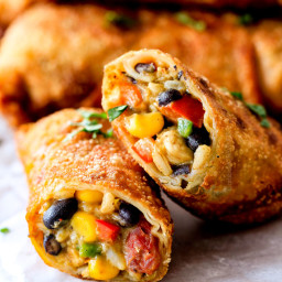 Southwest Egg Rolls with Chicken, Cheese and Avocado