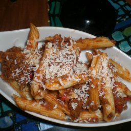 Southwest Penne Pasta With Meat sauce