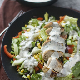 Southwest Salad with Spicy Cilantro Dressing
