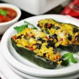 Southwest Stuffed Poblano Peppers 