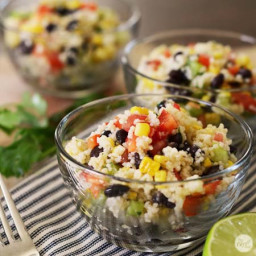 southwestern couscous salad :: with homemade dressing
