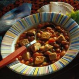 Southwestern Pork And Bean Soup