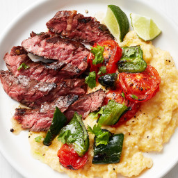 Southwestern Skirt Steak with Cheese Grits