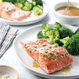 Soy-Ginger Salmon with Broccoli