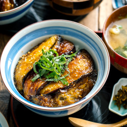 Soy-Glazed Eggplant Donburi 茄子の甘辛丼 • Just One Cookbook